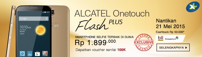 Alcatel Onetouch Flash Plus Dari Lazada, Untuk Para Penggemar Selfie